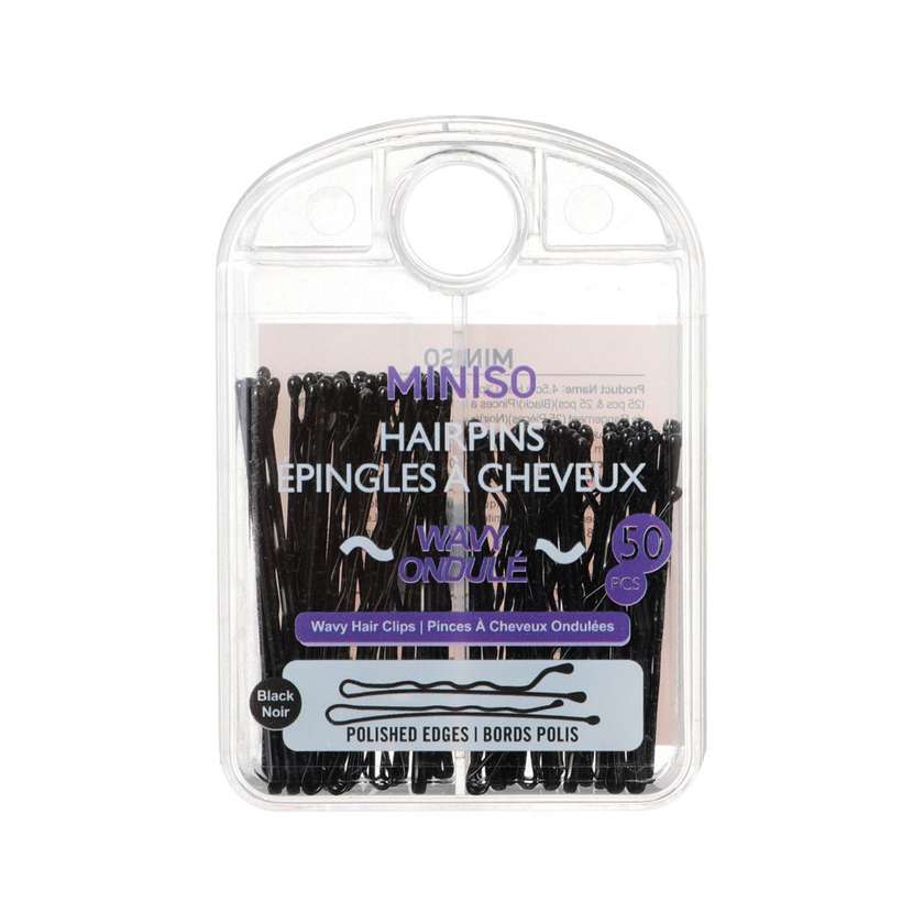 4.5cm Hair Clips & 5cm Hair Clips with Storage Box (25 pcs & 25 pcs)(Black)