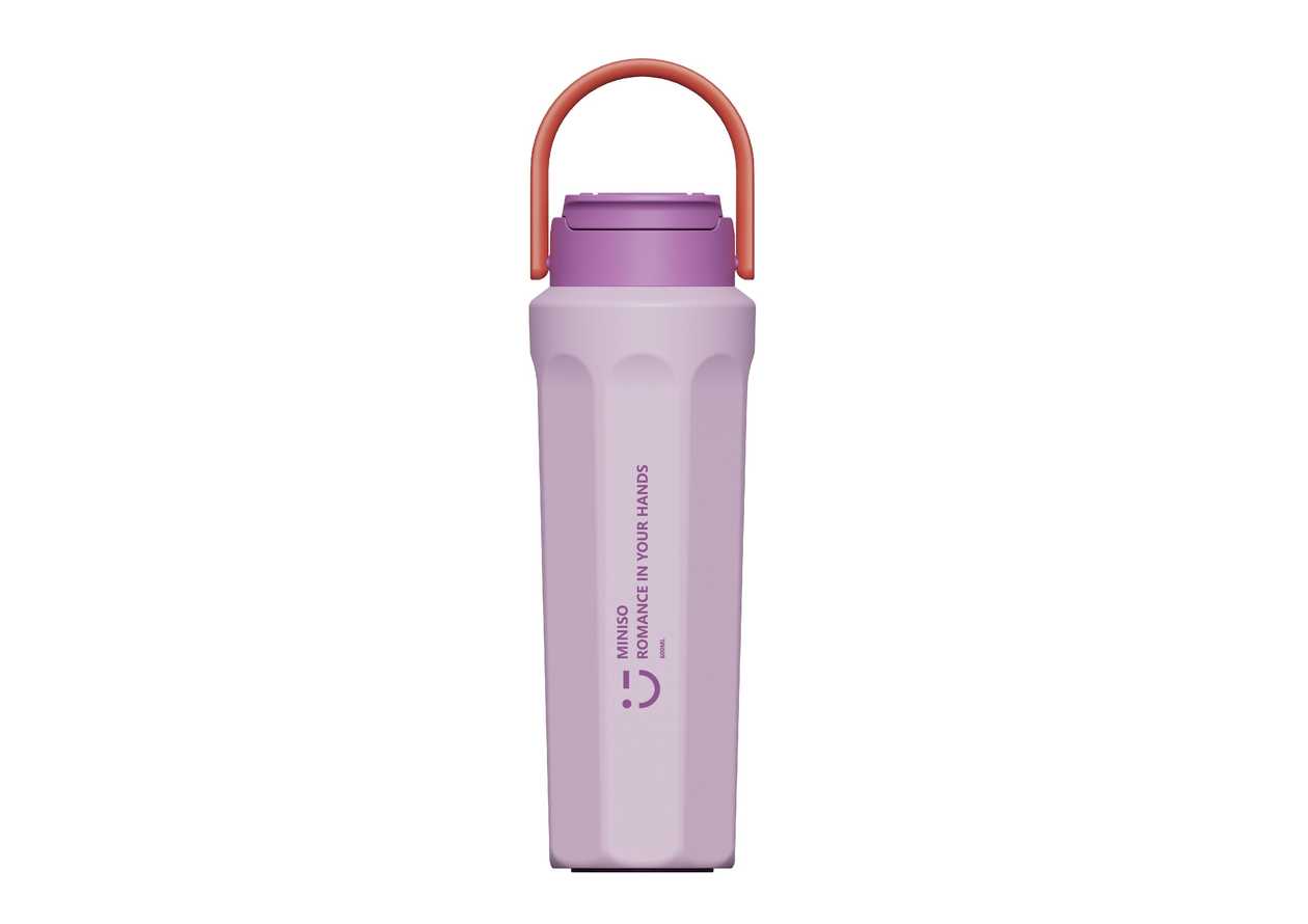 Double Wall Steel Bottle 600mL(Purple)
