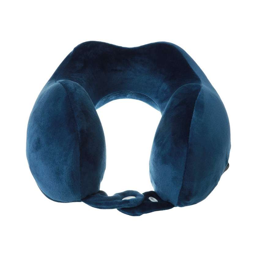 Comfortable Memory Foam U-shaped Neck Pillow(Navy Blue)