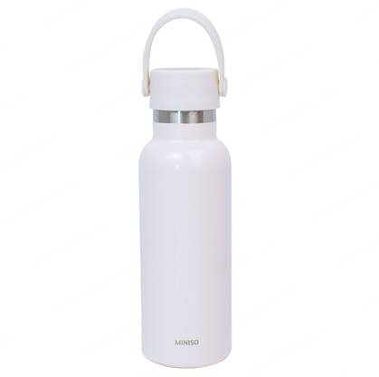 Solid Color Series Handle Insulated Bottle 500mL(White)