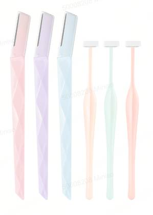 Macaron Series Eyebrow Razors (6 pcs)