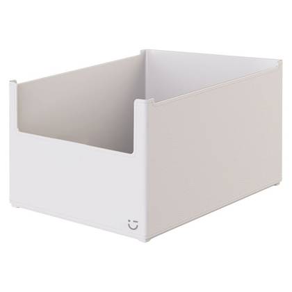 Patterned Series Long Stackable Storage Box (Large)(Off-white)