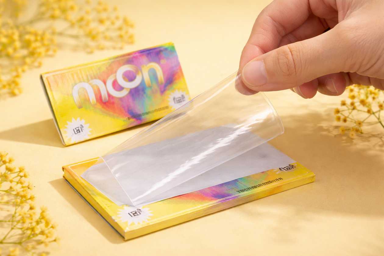 MOON Cellulose Rolling Papers 78mm – 50 Leaves