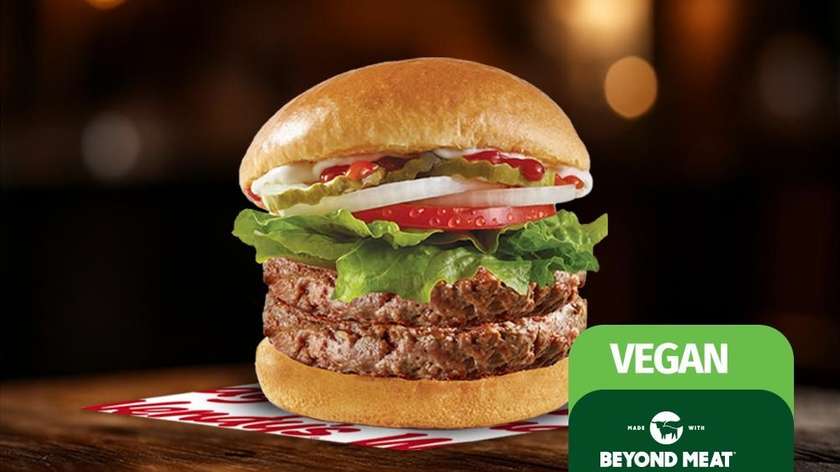 Double Wendy's Plant Burger