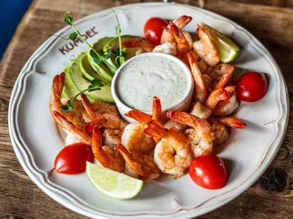 Тареля креветок