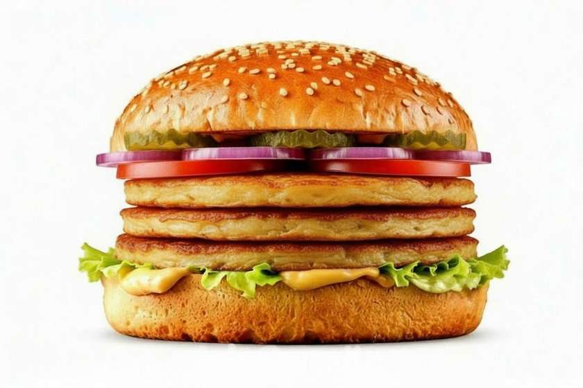 Potato pancake burger