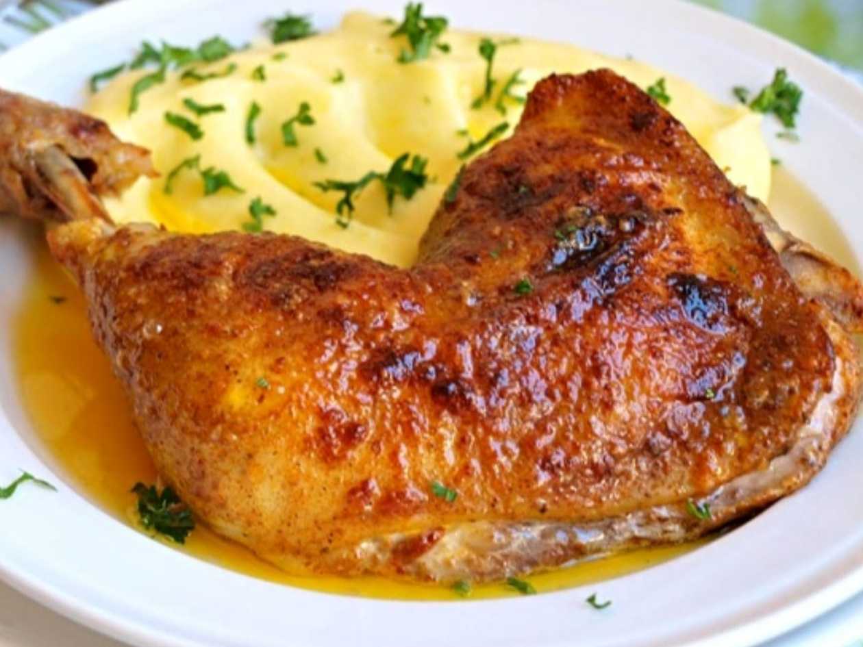 N1-Pečené kuře, bramborová kaše