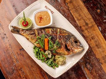 Дорадо з овочами