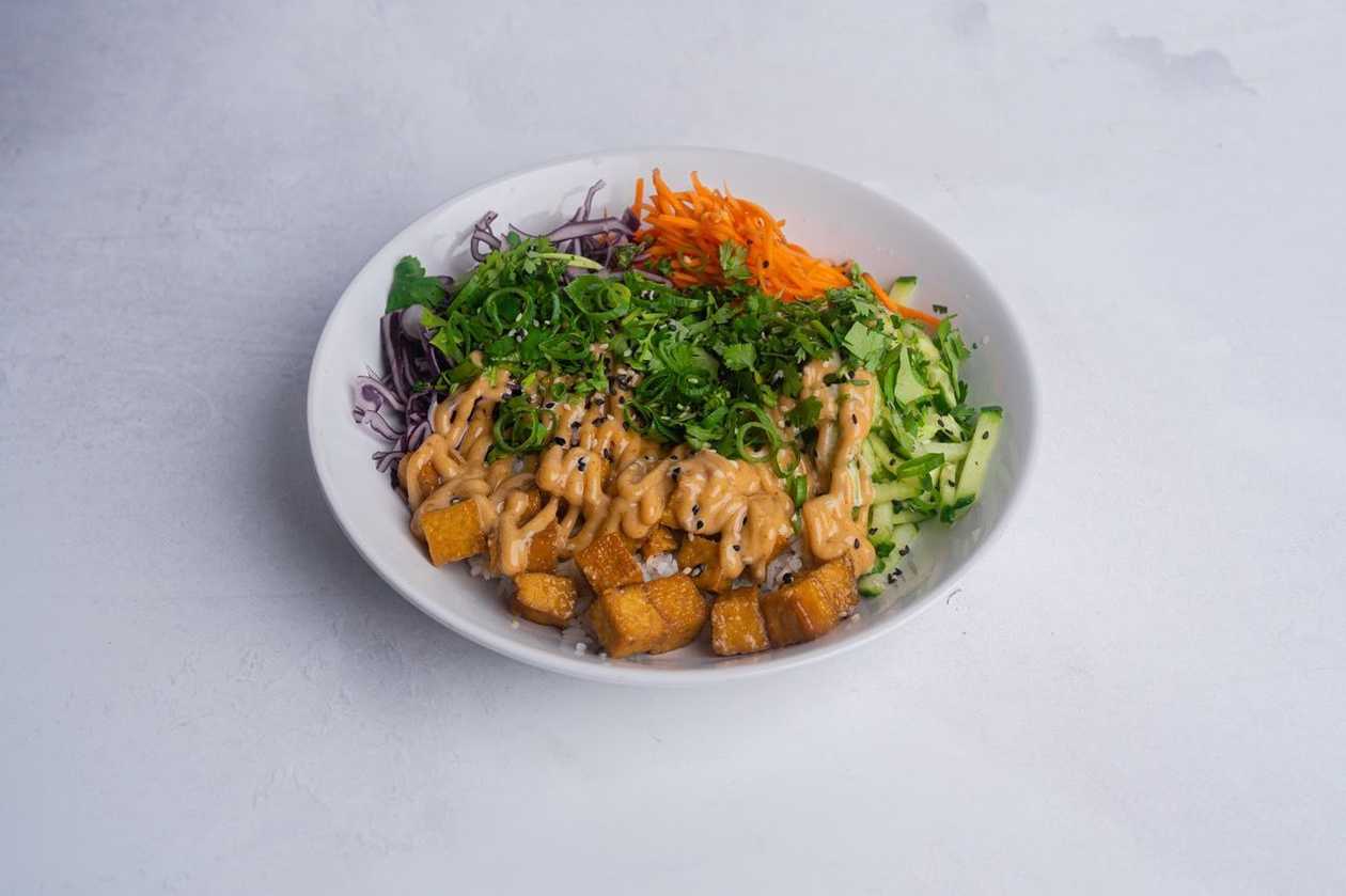 Tofu rice bowl