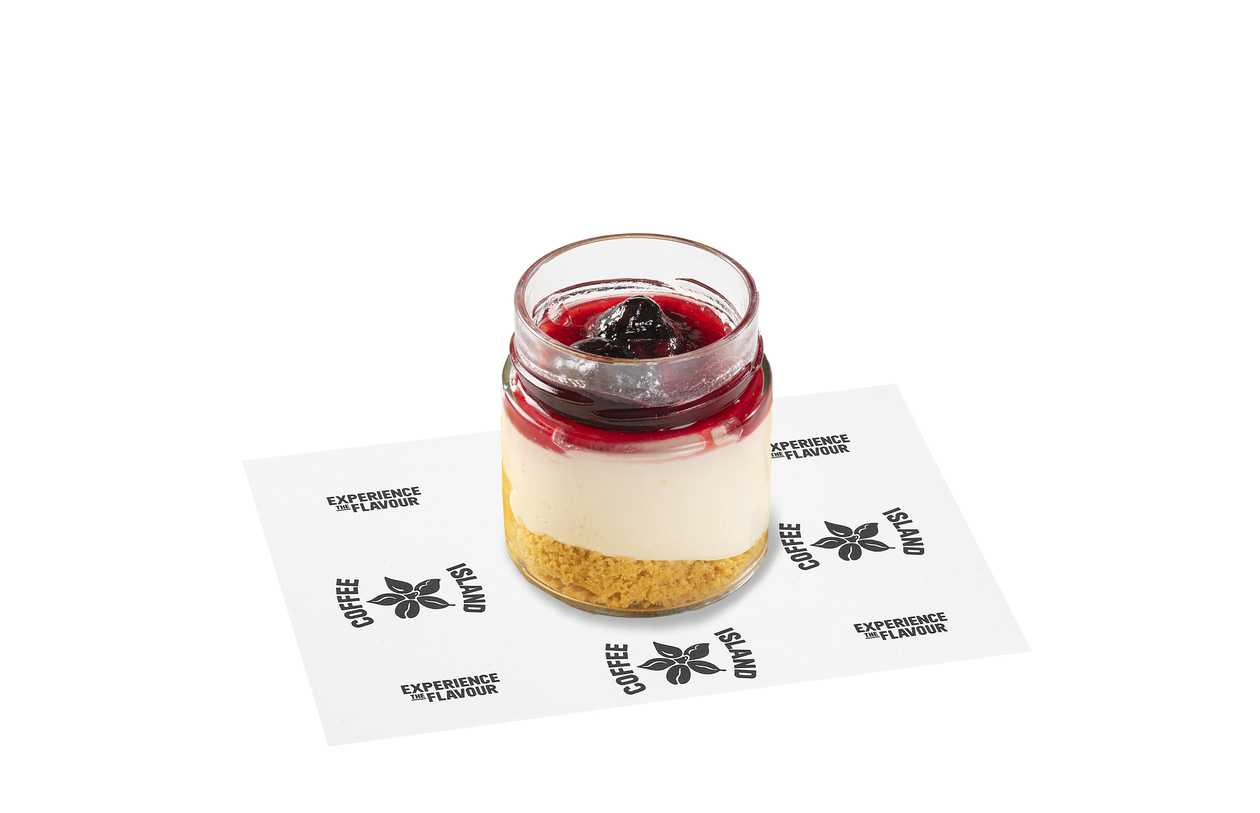 Cheesecake in jar