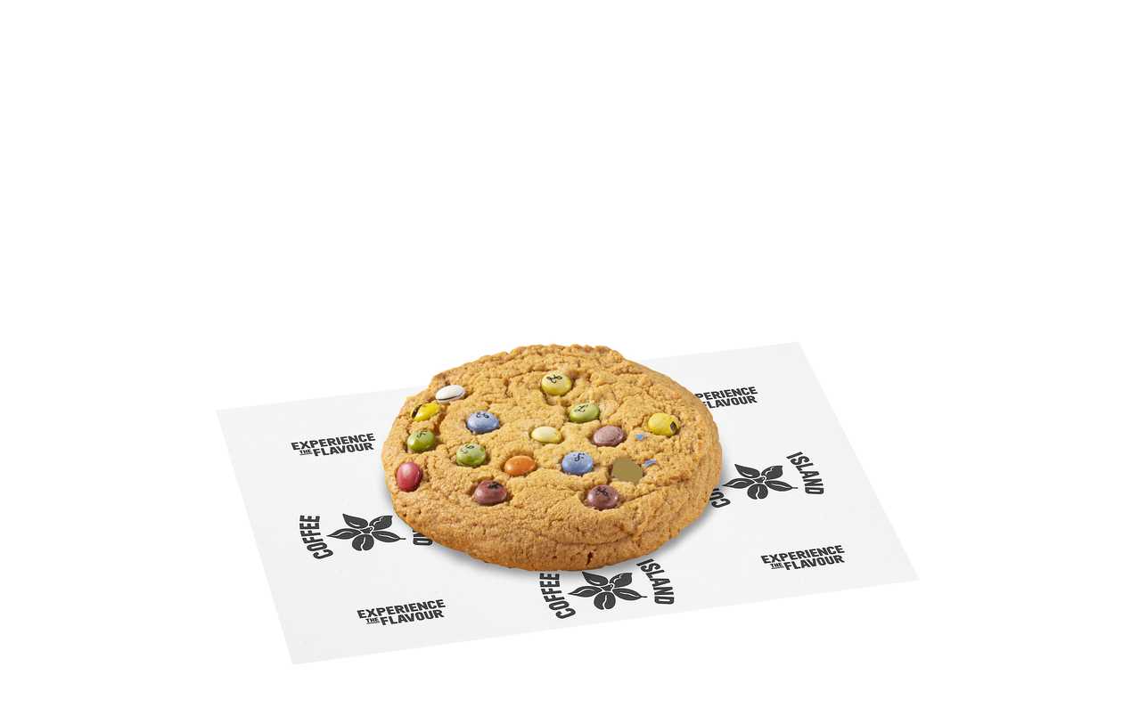 Chocolate Cookie with candy coated chocolates
