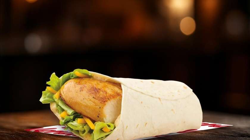 Grilled chicken wrap