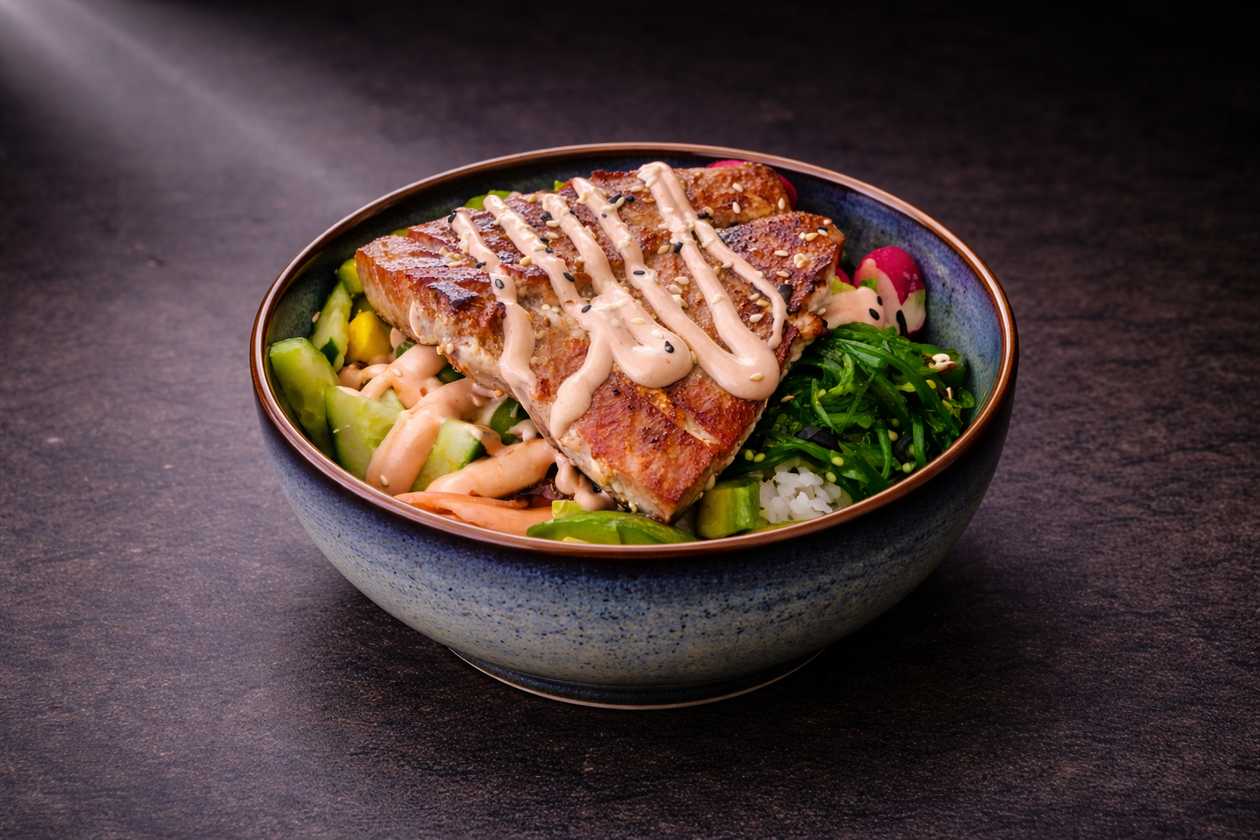 PK010. Poke grilled tuna
