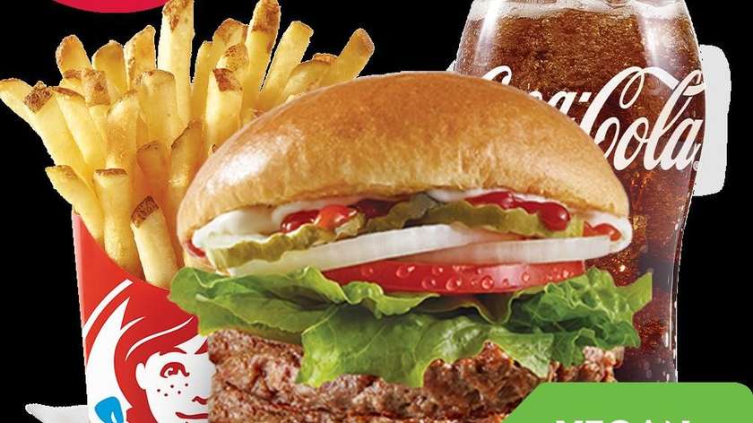 Double Wendy's Plant Burger Combo