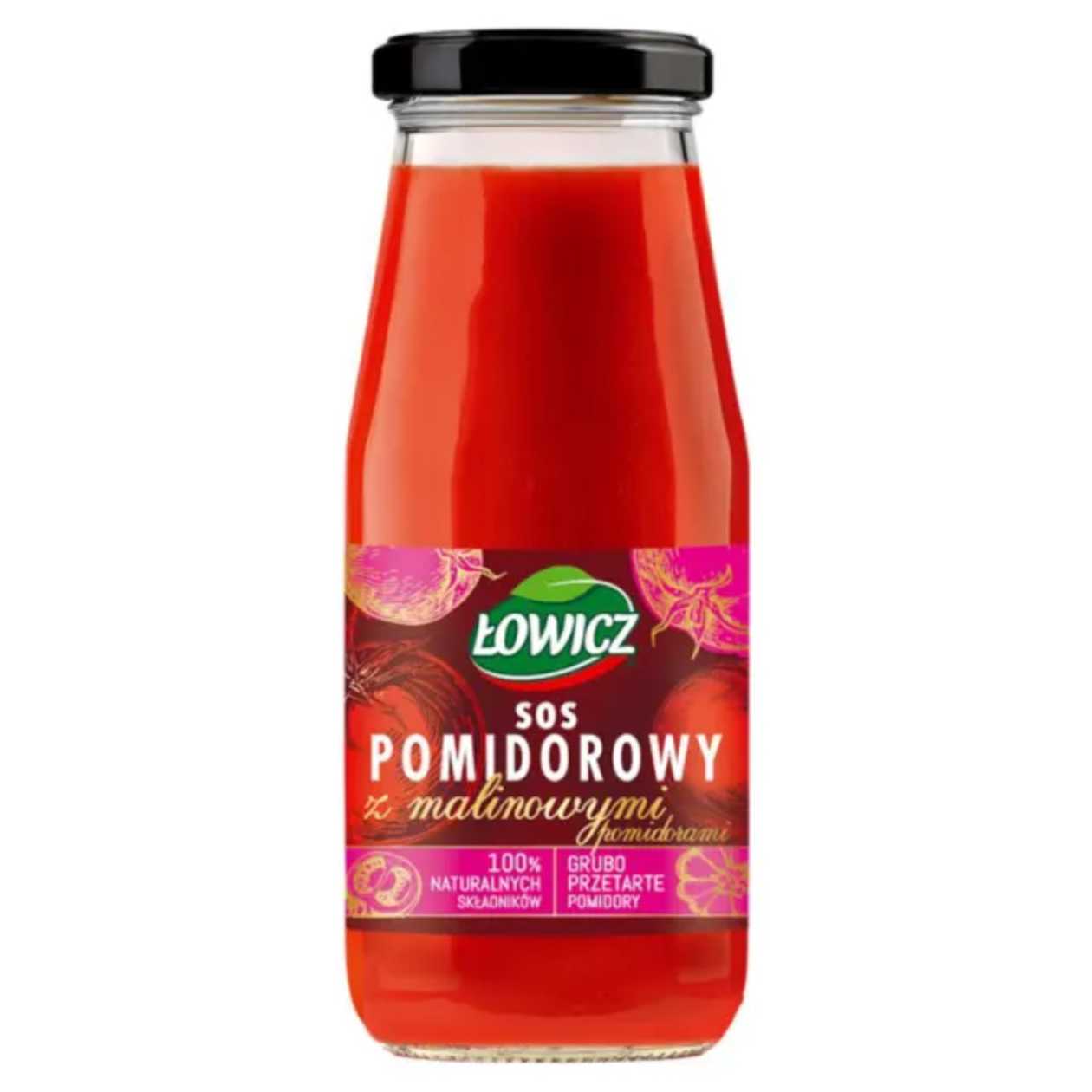 Sos Pomidorowy z Pomidorami Malinowymi Łowicz 410g