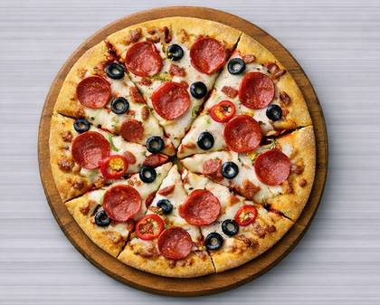 Super Supreme Beef Pizza