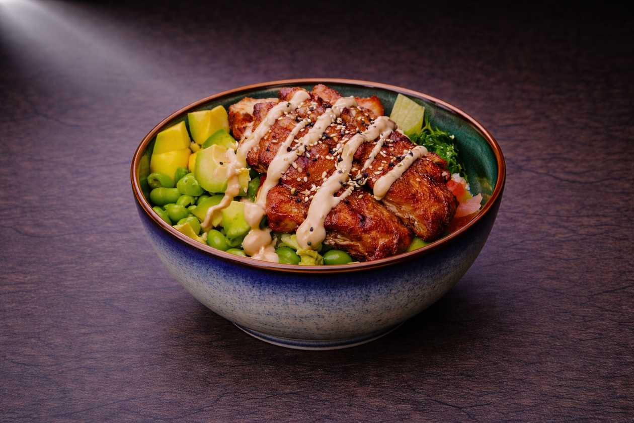 PK03. Poke teriyaki chicken