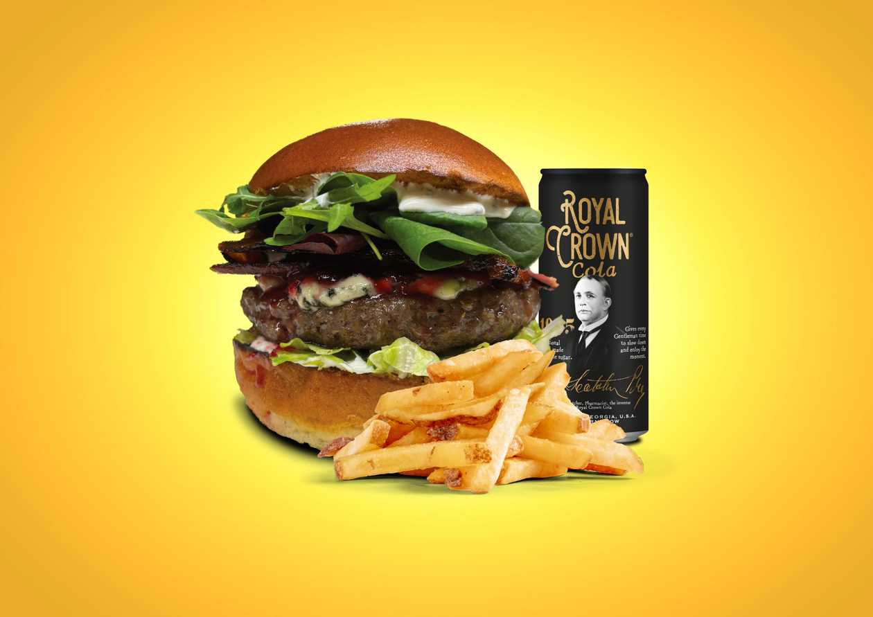 Blue Cheese & Bacon Burger Menu