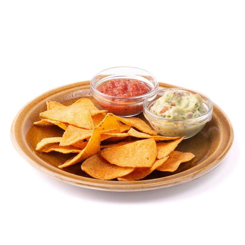 Nacho Сhips with Salsa & Guacamole