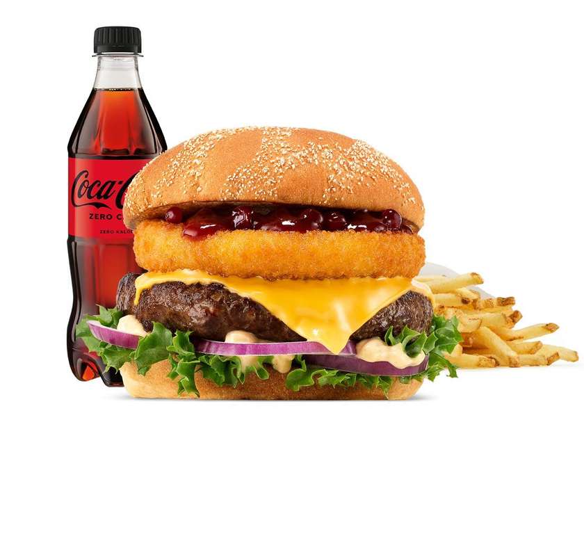 Burger Rywala Beef w zestawie