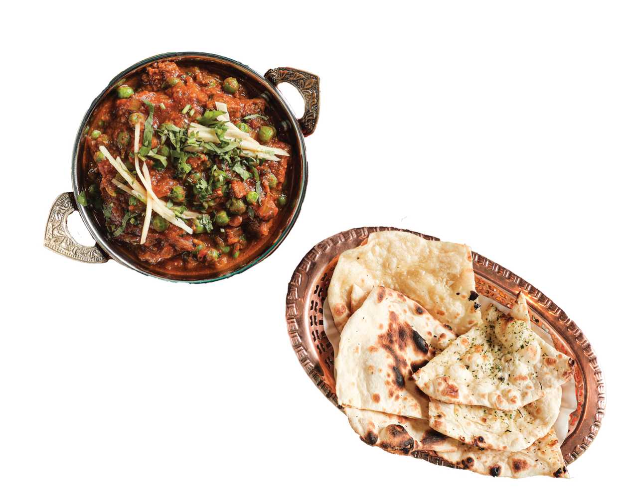 Keema Kadhai Mutter  with Free Naan