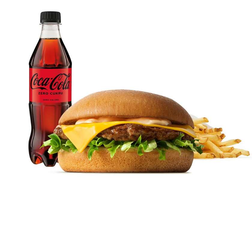 Cheeseburger w zestawie