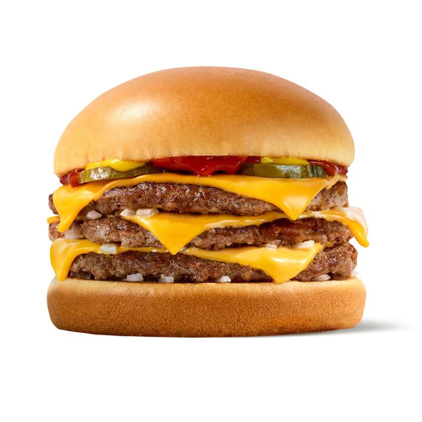 Triple Cheese Cheeseburger