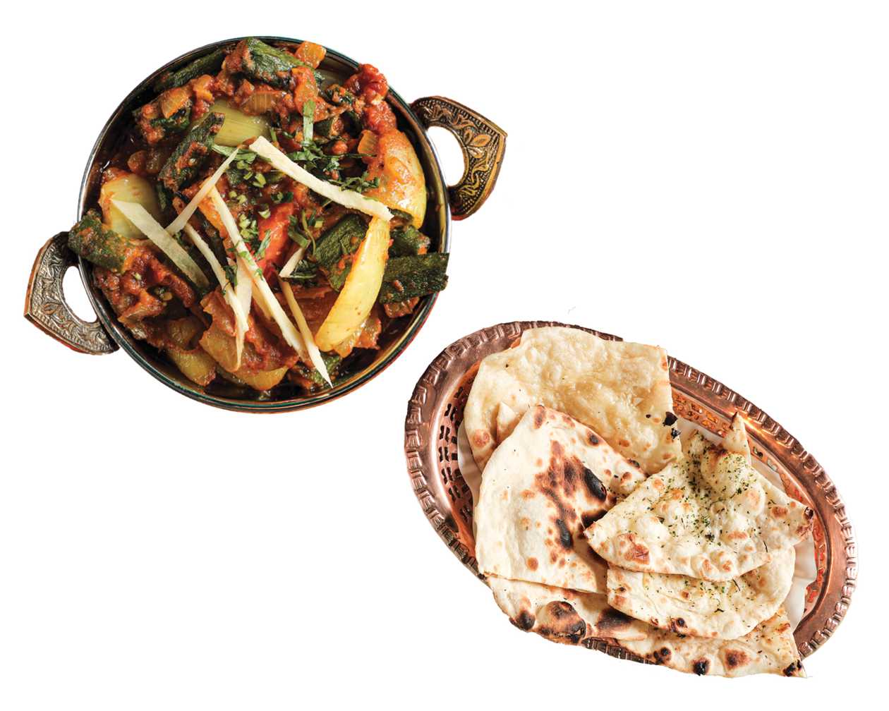 Bhindi do Pyaza  with Free Naan