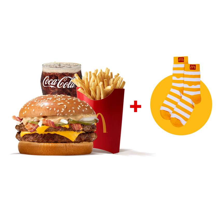 Double BBQ Bacon Royal Cheeseburger Set