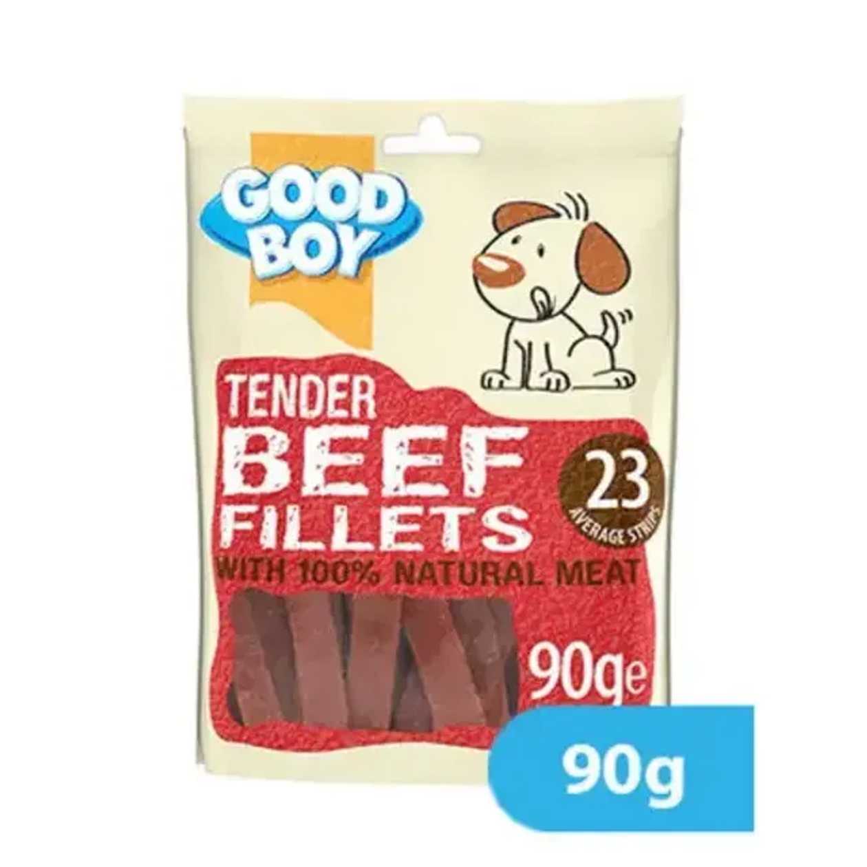 Good Boy Tender Beef Fillets Bites 90g