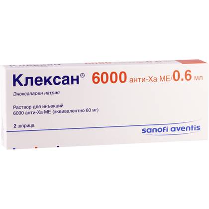 კლექსანი ხსნარი საინექციო 6000სე/0.6მლ მზა შპრიცი #2