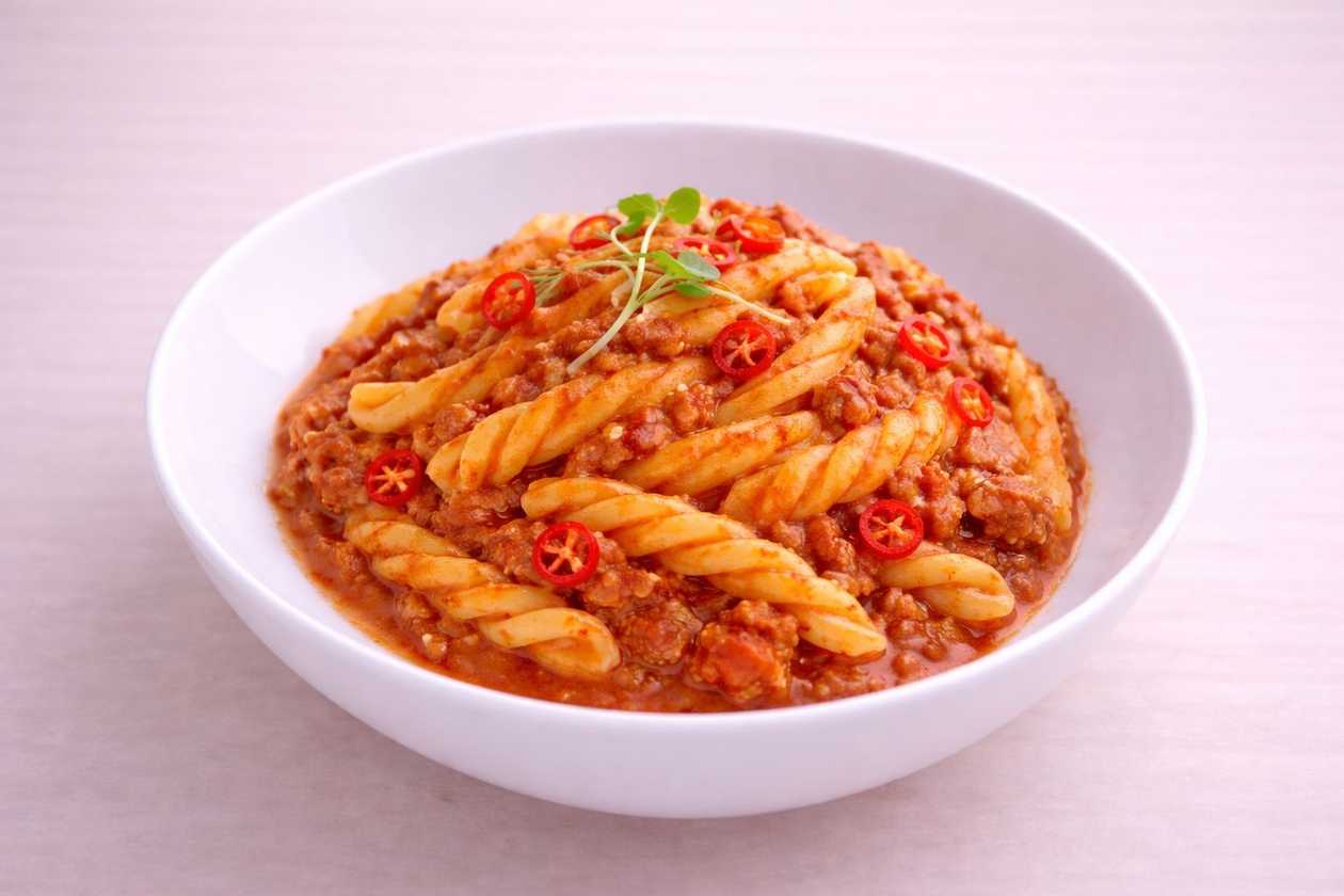 54. Pasta Gemelli All Amatriciana