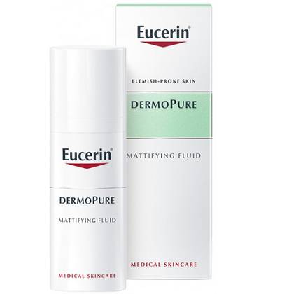 ეუცერინი - დერმოპური სახის ფლუიდი 8 სთ მატირების ეფექტით კომბ/ცხიმიანი პრობლემური კანის 50მლ 69691/0880