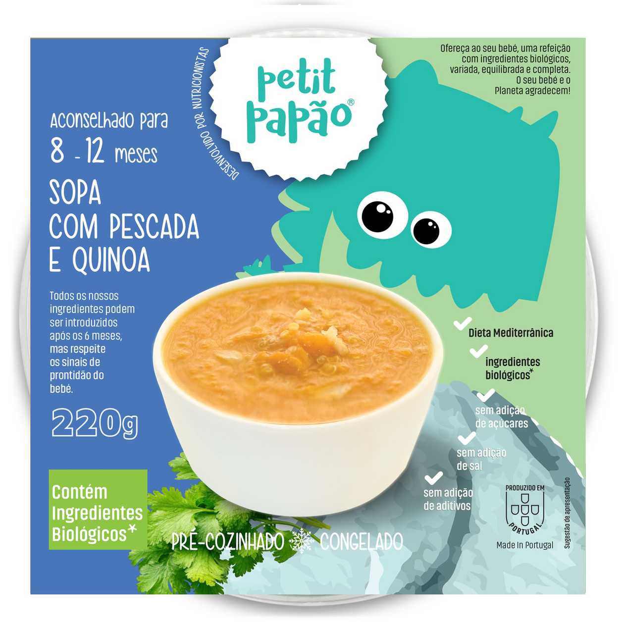 Sopa com Pescada e Quinoa (8+ BIO)