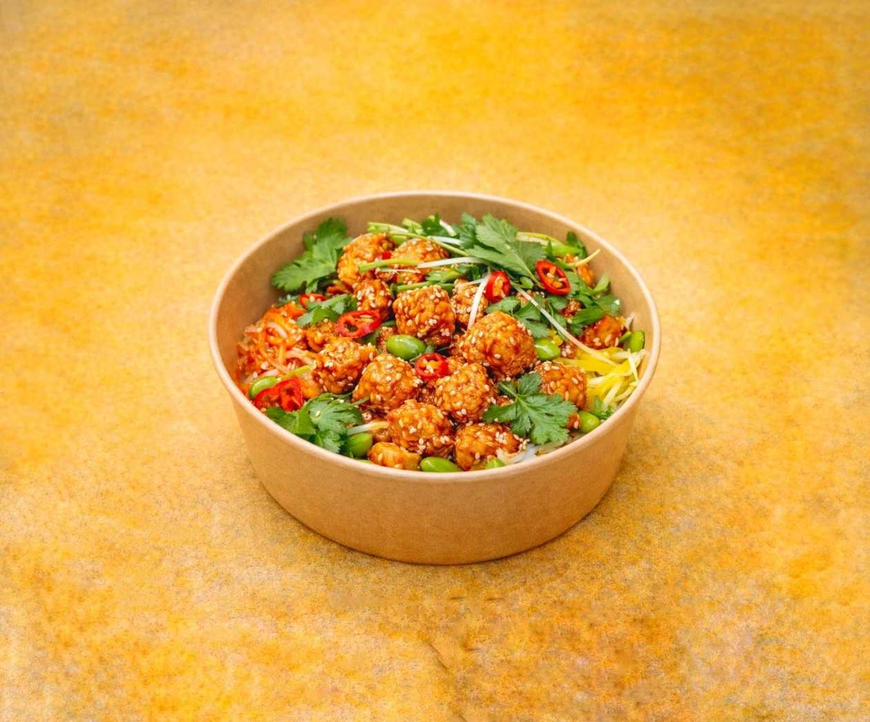 Tofu Sweet Chili Rice Bowl