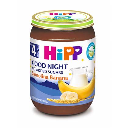 ჰიპი - ხილფაფა რძიანი "ძილინებისა" ბანანით /4თვ+/ 190გრ 5512