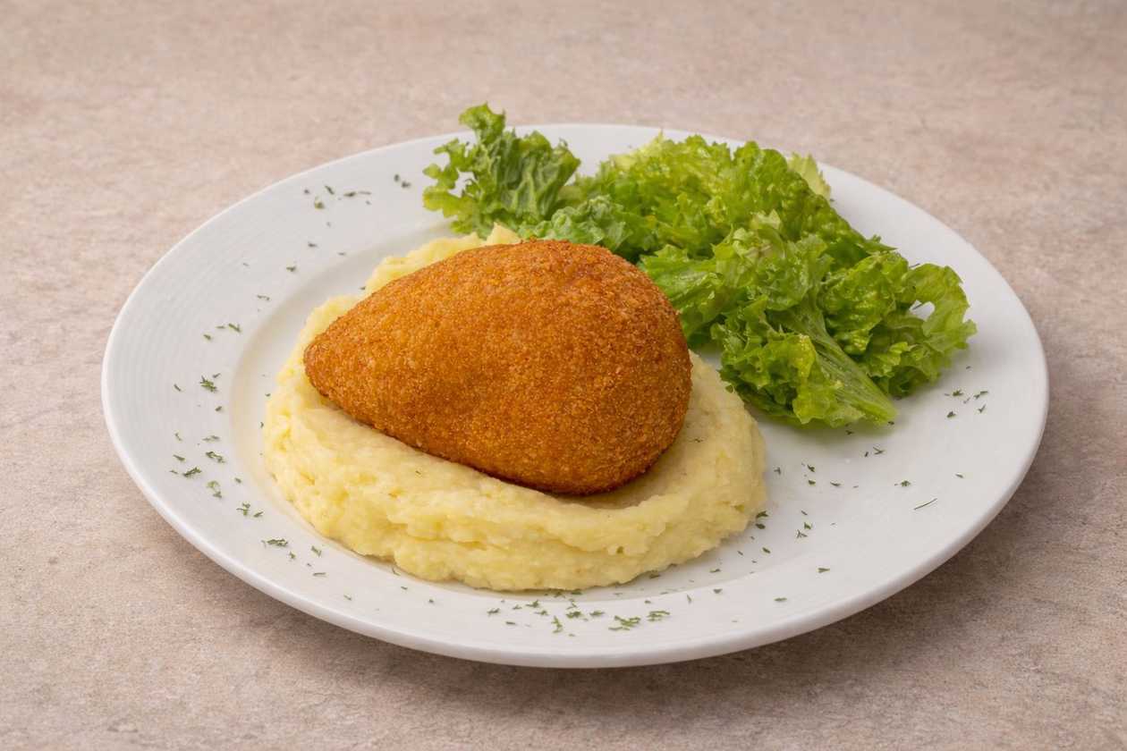 Chicken Kiev With Mashed Potato