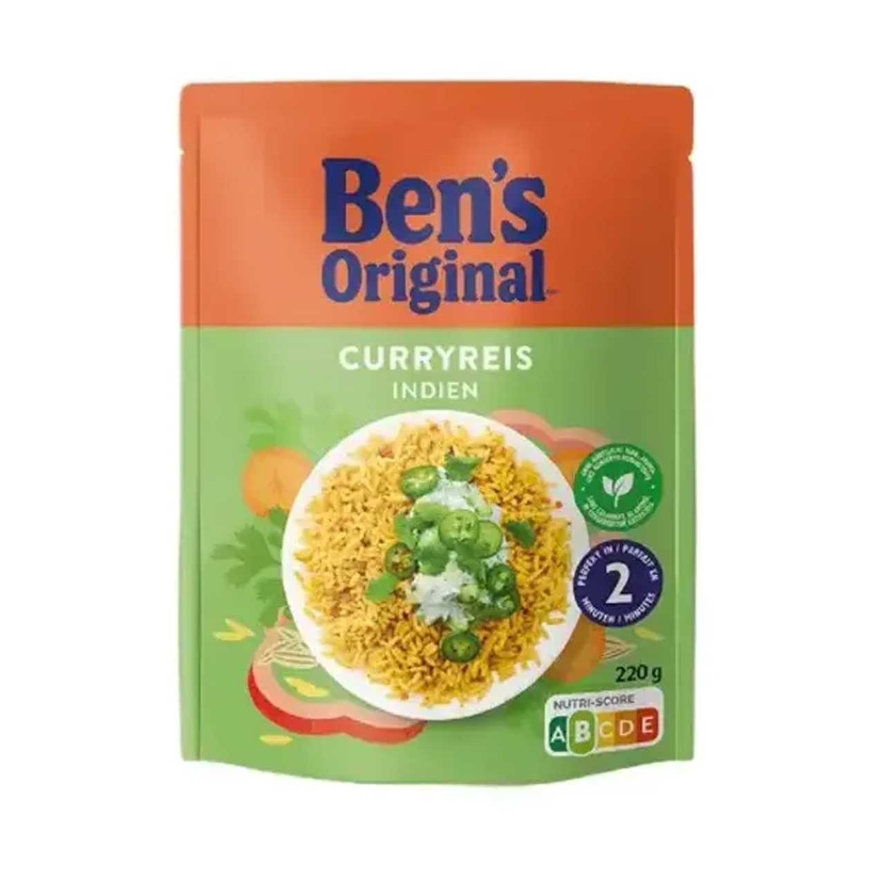 Ben'S Rice 2min Express Indian Curry 220g