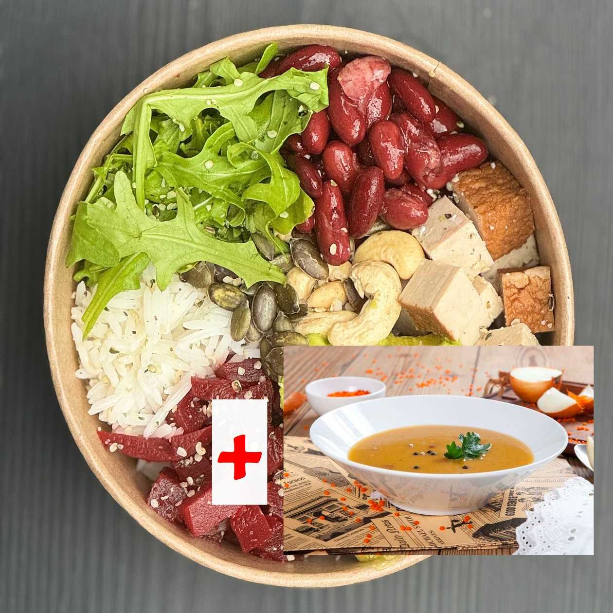 Combo LUXURY VEGAN BOWL (430g) + SUPA CREMA DE LINTE (450g)
