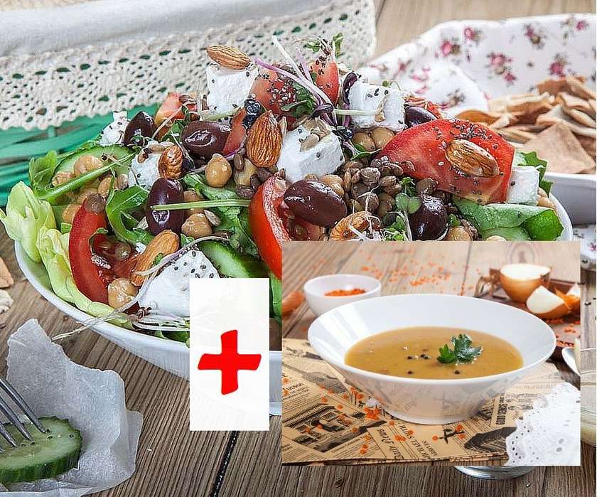 Combo No.11 HIGH PROTEIN SALAD + SUPA CREMA DE LINTE