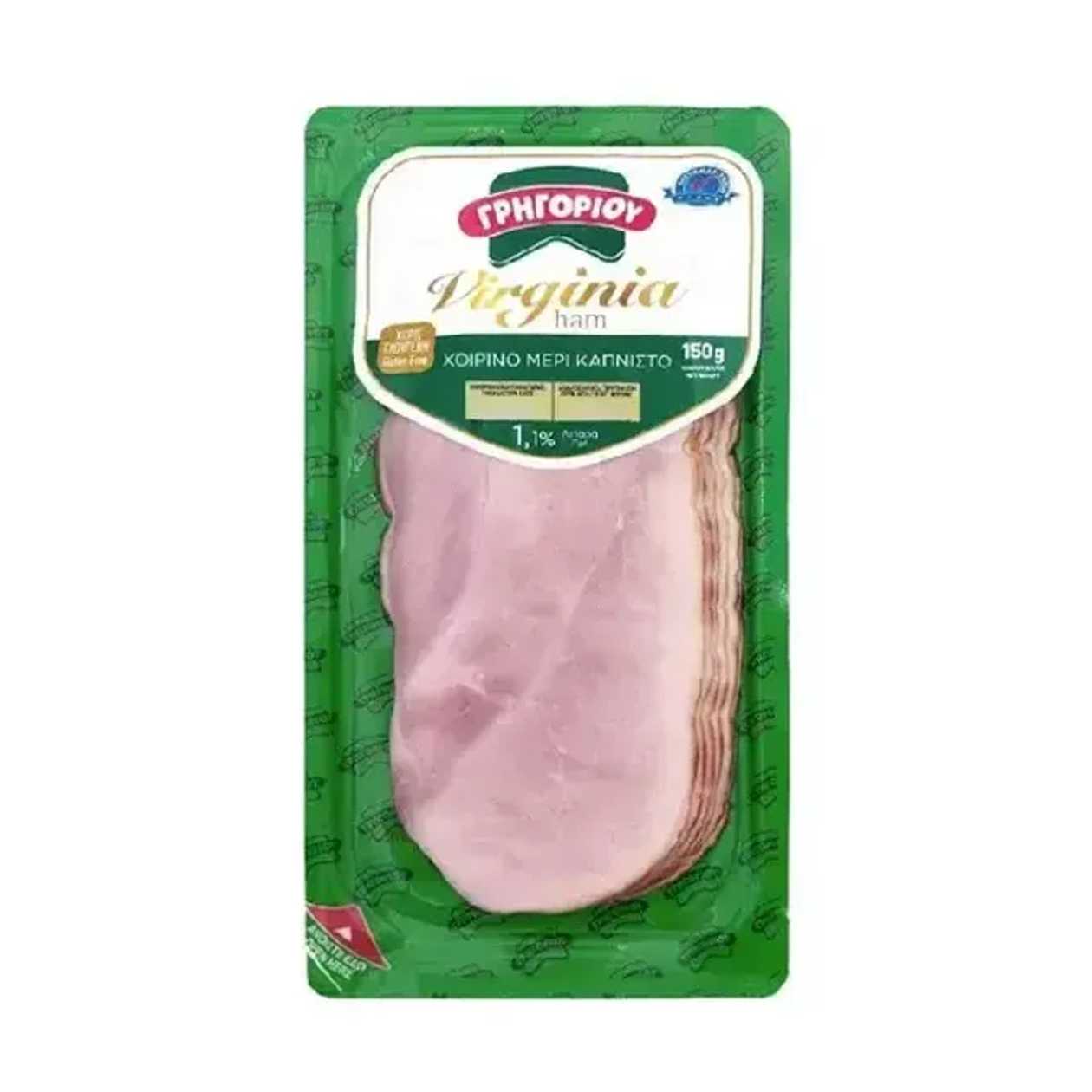 Gregoriou Virginia Ham Slices 150g