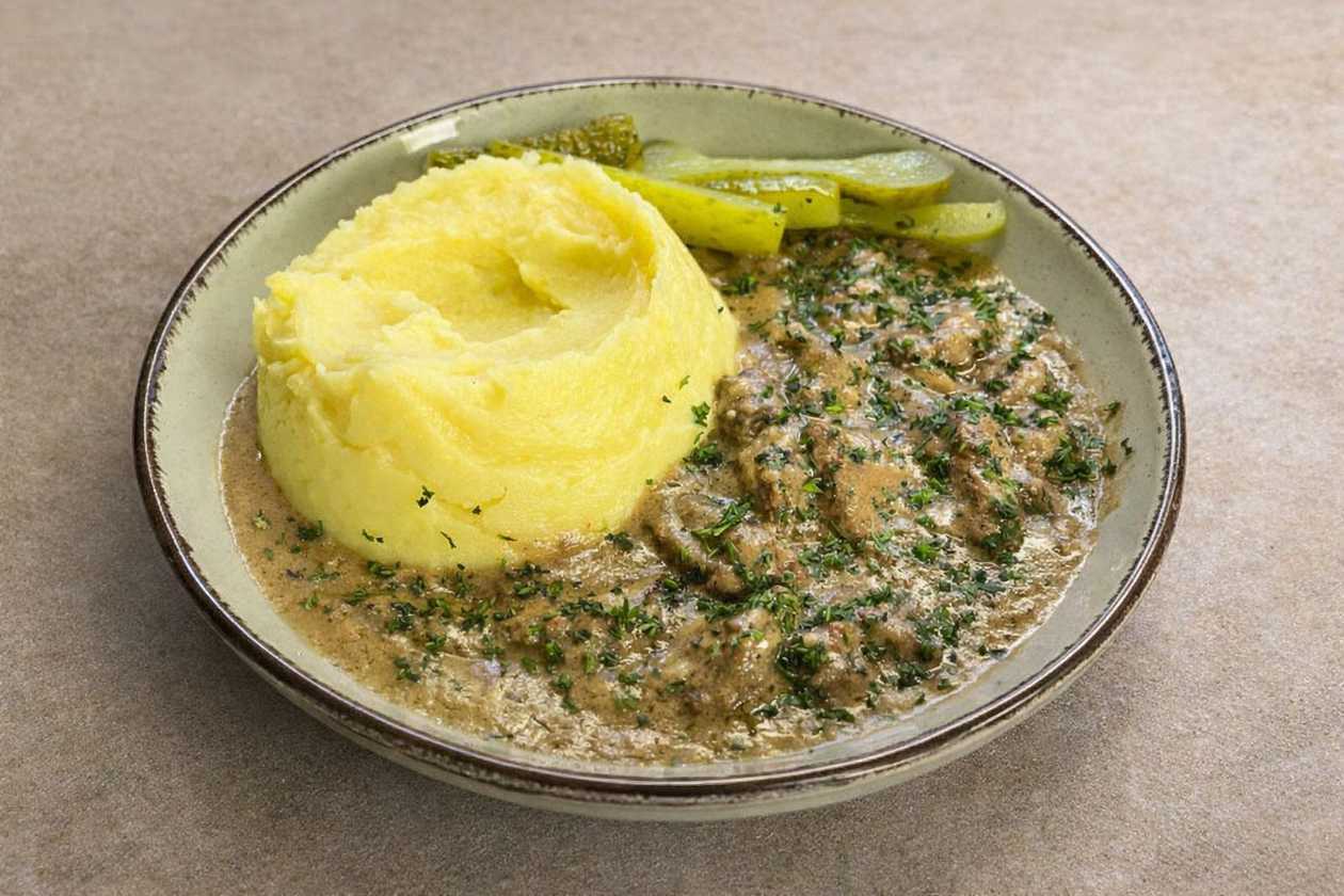 Beef stroganoff