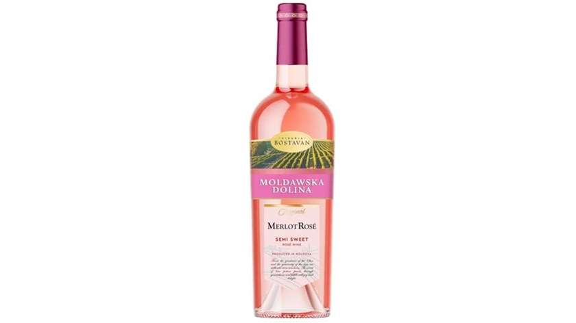 Moldawska Dolina Merlot Rosse pół/słodkie0,75L