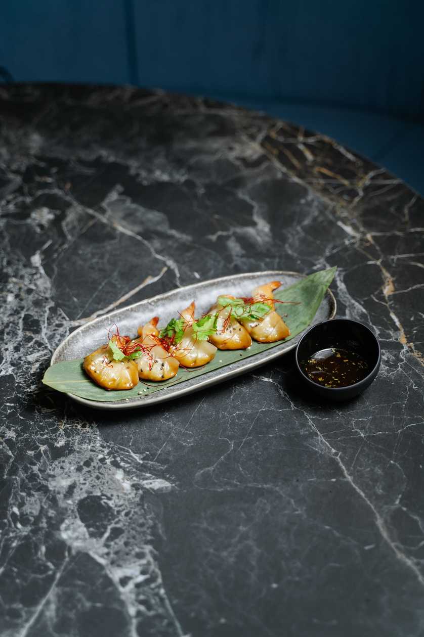 Pierożki Gyoza z krewetkami