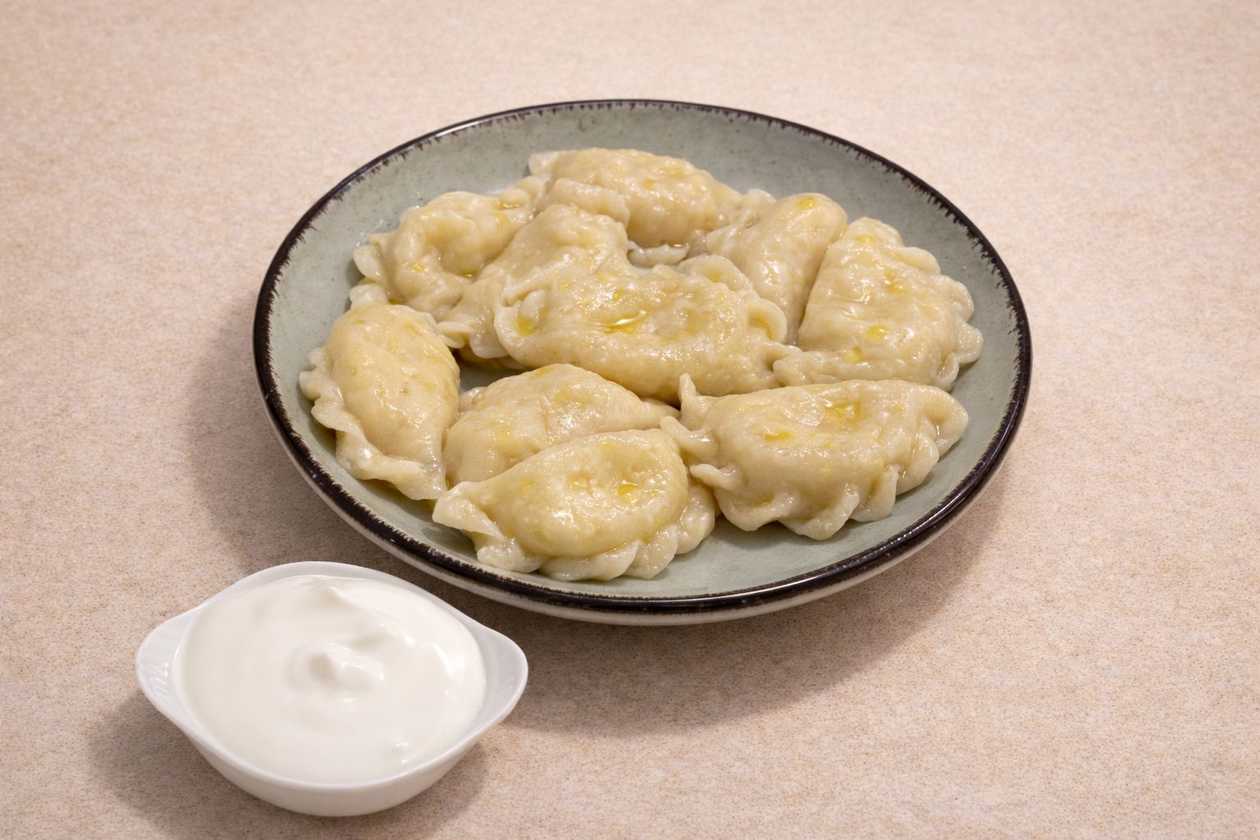 Vareniks with beef