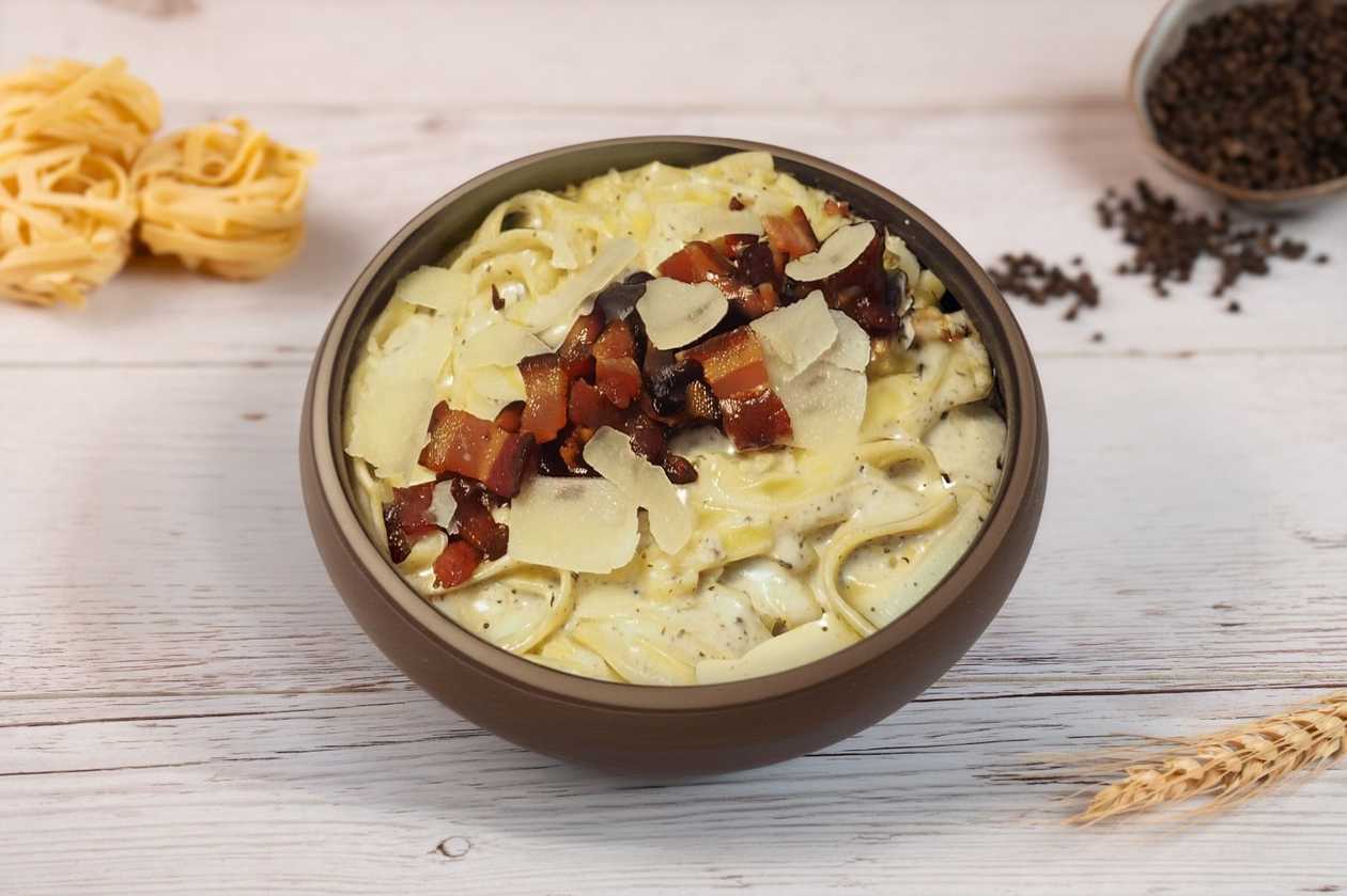 Tagliatelle cu Trufe, Ciuperci & Pancetta