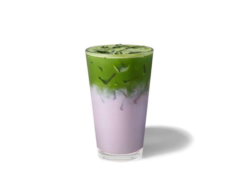 Iced Ube Vanilla Velvet Matcha Latte