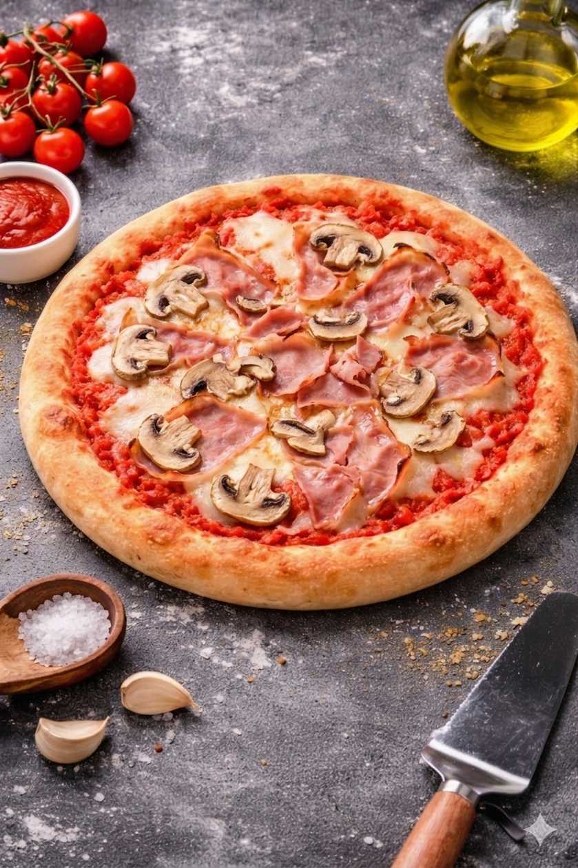 Pizza Prosciutto e Funghi Ø32cm