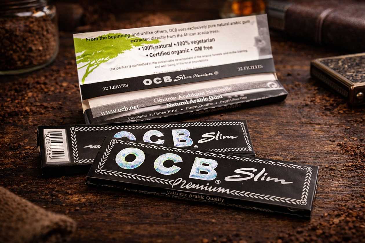 OCB Premium Slim Rolling Papers (32 leaves)