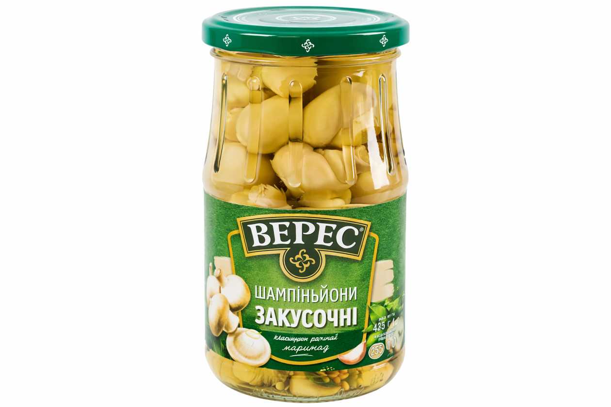 Маринованные грибы шампиньоны Верес 425 г